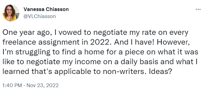 Vanessa Chiasson Negotiate Rates 2022